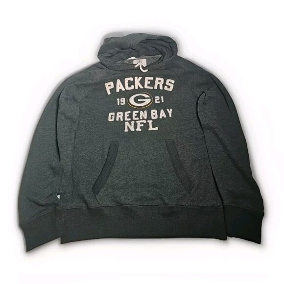 Green Bay Packers Campus Crew Hoodie Sweatshirt NFL Football - SIZE MEDIUM - Picture 6 of 10